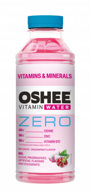 OSHEE ZERO Vitamínová voda s vitamínmi a minerálmi 555 ml