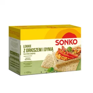 SONKO Ľahký chlebík so špaldou a jadierkami tekvice 170g