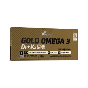 Olimp Gold Omega 3™ D3+K2 Sport Edition - 60 kapsúl