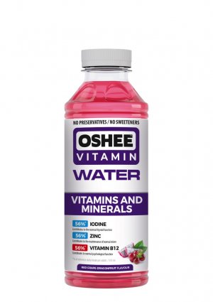 OSHEE Vitamínová voda s vitamínmi a minerálmi 555 ml - 12 ks balenie