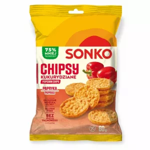 SONKO Pukancové čipsy s paprikovou príchuťou 60g